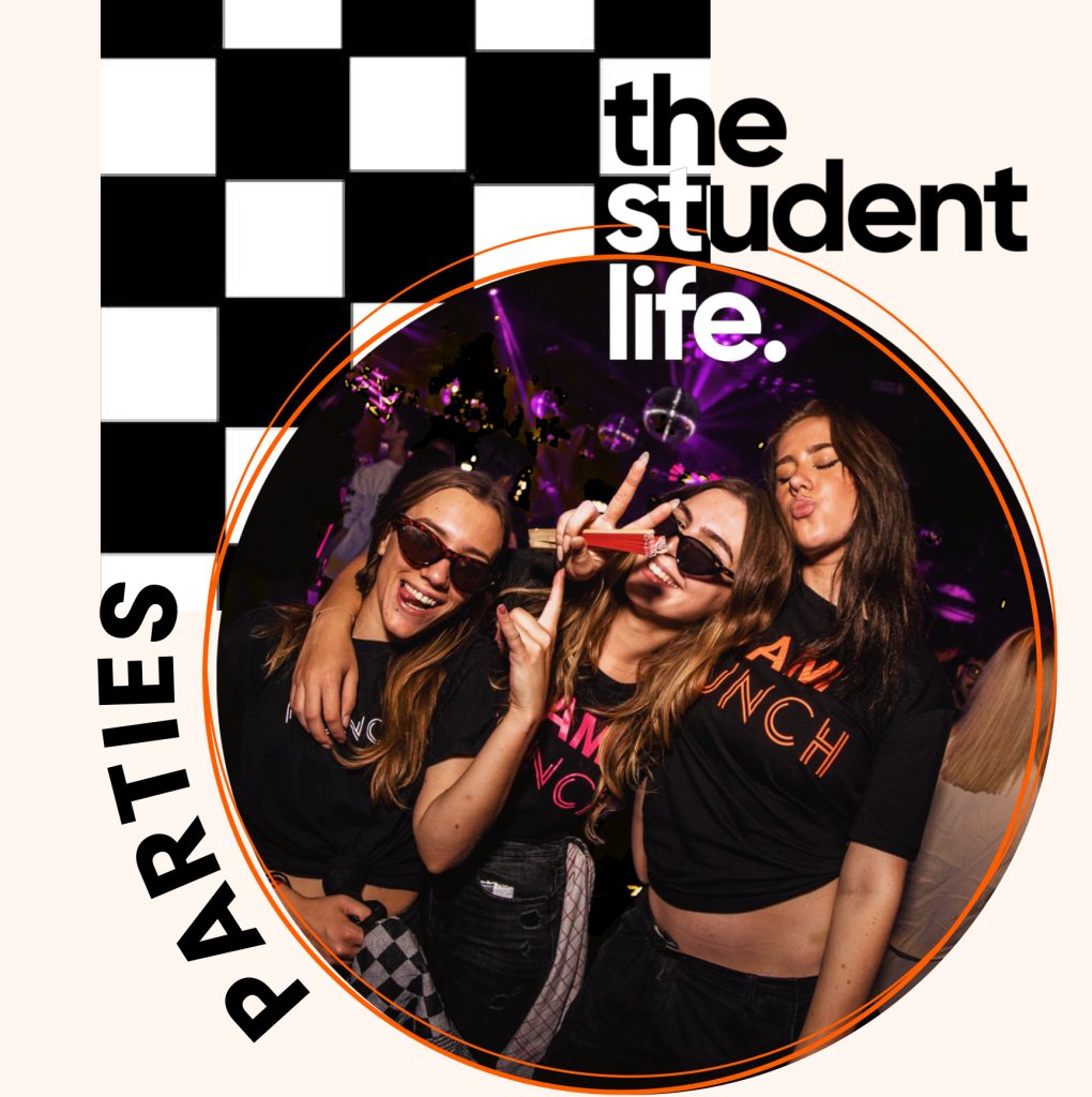 Students dancing at a TSL party